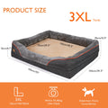 Large Dog Bed Soft Comfortable Anti Allergy Warm Fleece Removable Washable Cover Pet Bed Waterproof