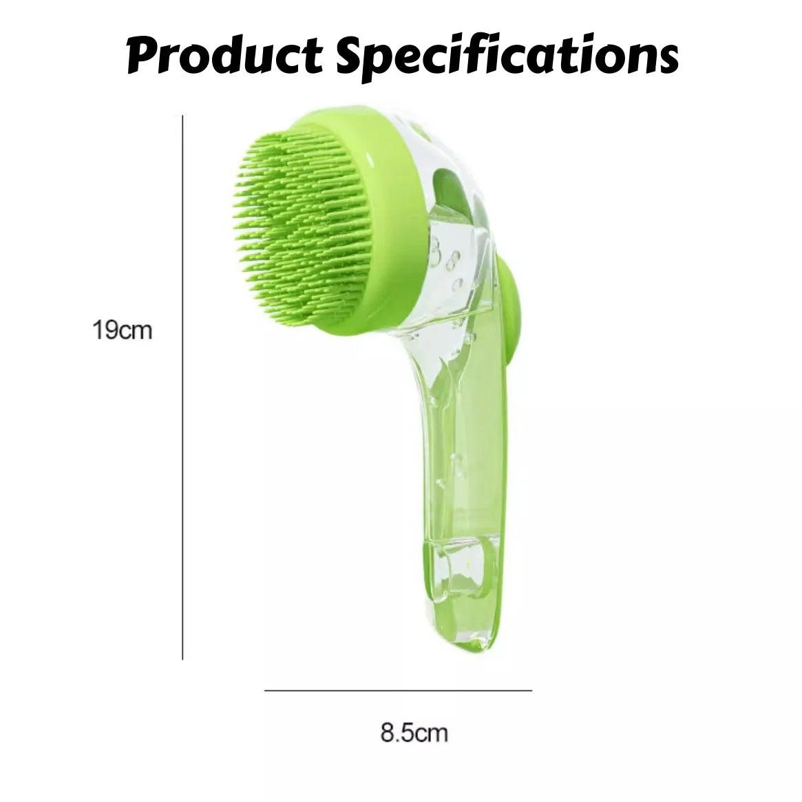 2-in-1 Pet Grooming Brush: Massage & Bath Scrubbing Tool for Dogs and Cats - Gentle Exfoliating and Lathering for Soothing Wash